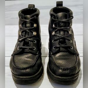 Justin Boots Black Womens Lace-Up Boots 5M